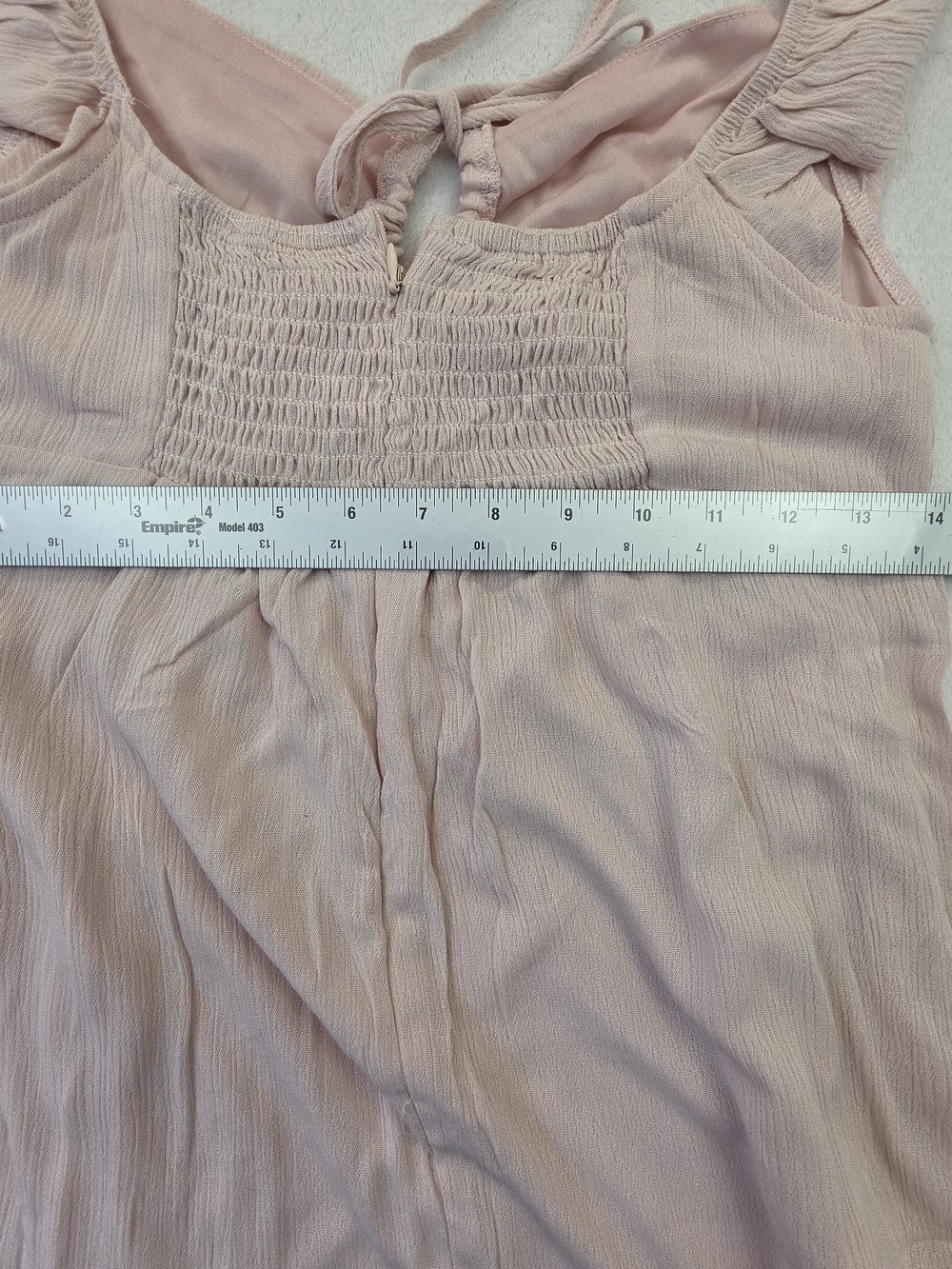 L.A. Hearts PacSun Pink Mini Dress Womens Small Ruffle Strap Tie Front Flowy NWT - Picture 6 of 8